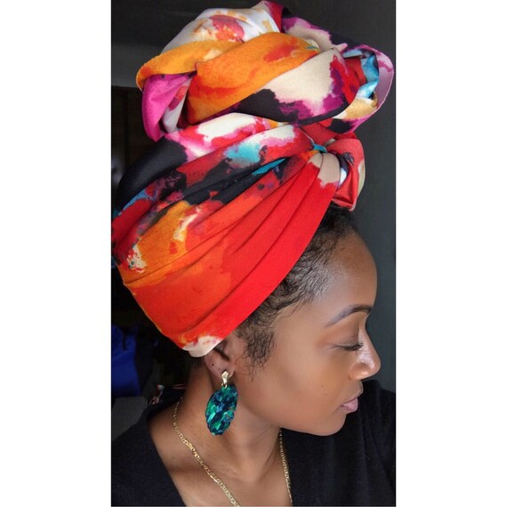 Head wrap "Waterpaint"