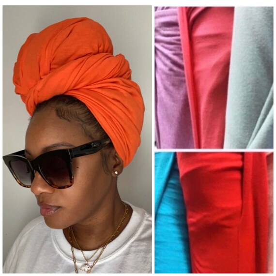 The "Stretchy" wrap (Tangerine/Orange)