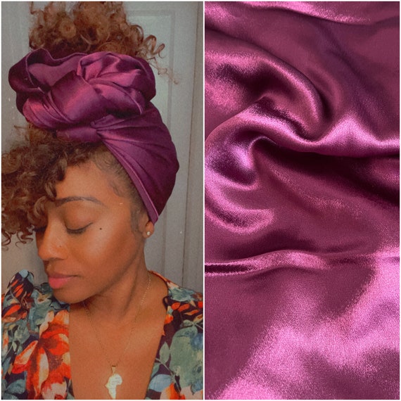 The “Grape/Plum” satin wrap