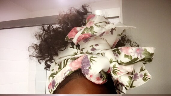 The "Satin stem" chiffon/satin hair wrap