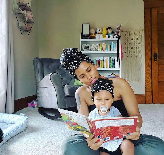 Head wrap “mommy & me” set