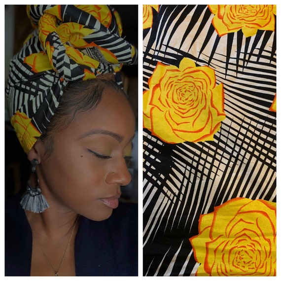 head wrap “Lemon pepper” wrap