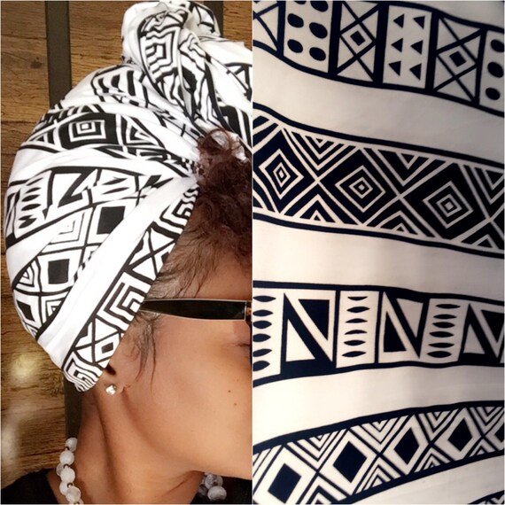 Head Wrap The "Oreo" Stretchy wrap