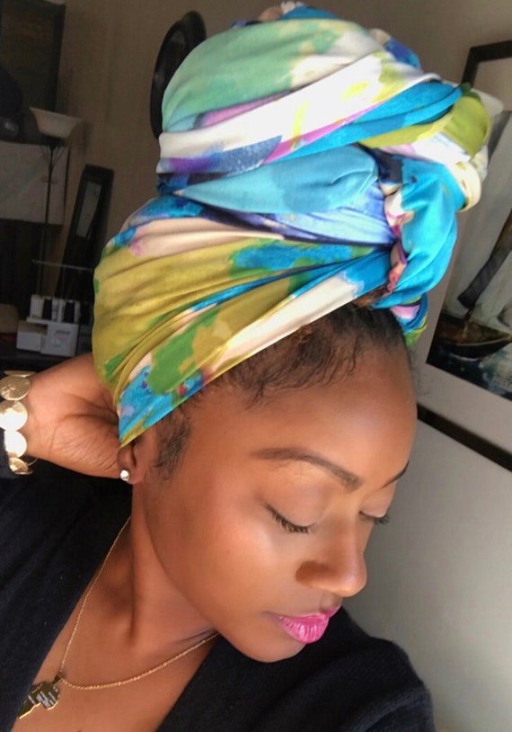Head wrap “Waterpaint 3”
