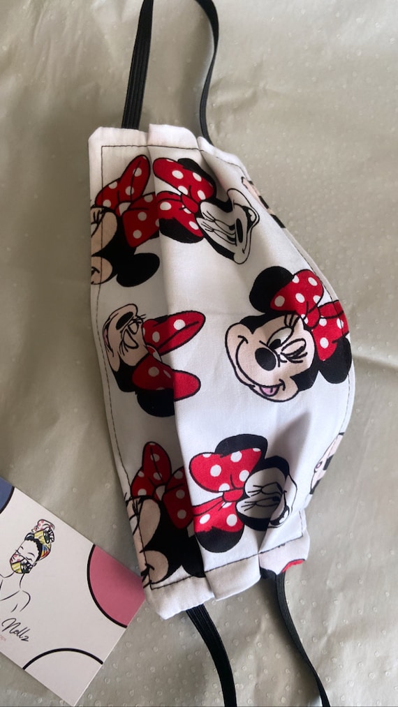 Filtered Mask (red polka dot Minnie mouse)