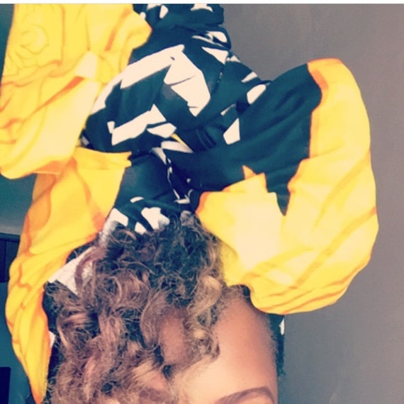 The "Yellow Rose" hair wrap