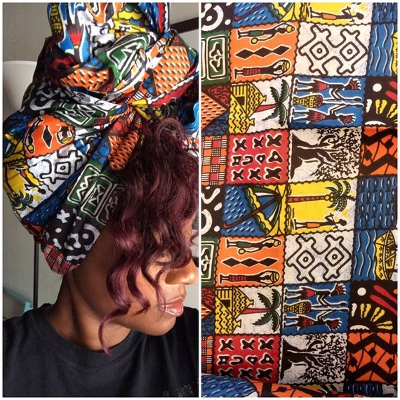 Head wrap “Story” wrap