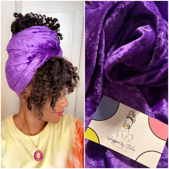 The “Crushed Velvet” purple wrap