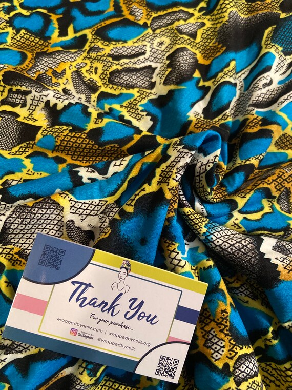 The "Stretchy" Turquoise snake wrap