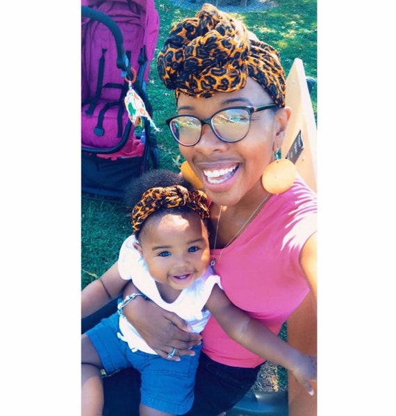 Head wrap “mommy & me” set