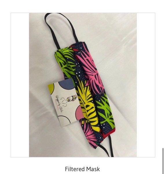 Filtered Mask Colorful Palm