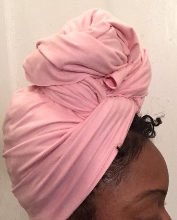 The "Pink Suede" hair wrap