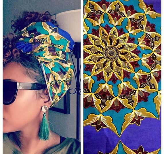 The "Caribbean Sea" hair wrap