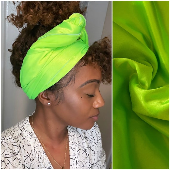 Head wrap “Neon satin”