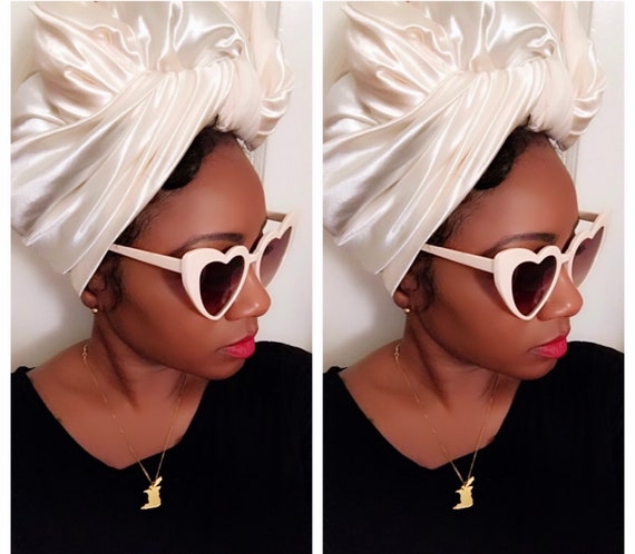 Head wrap metallic stretchy