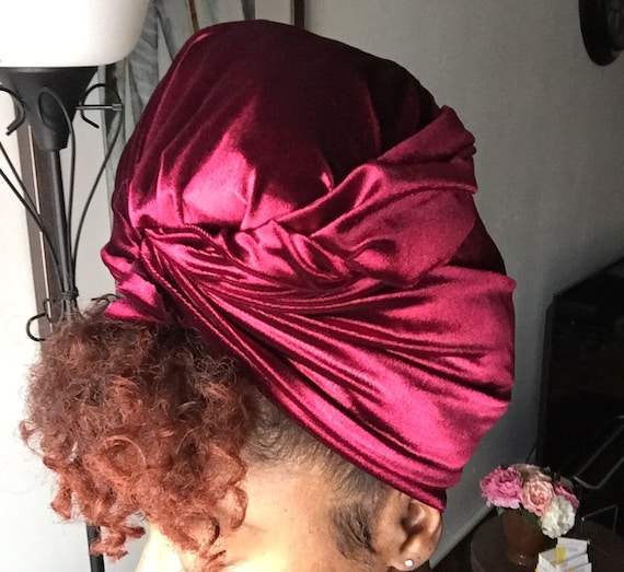 The "Velvet" solid hair wrap