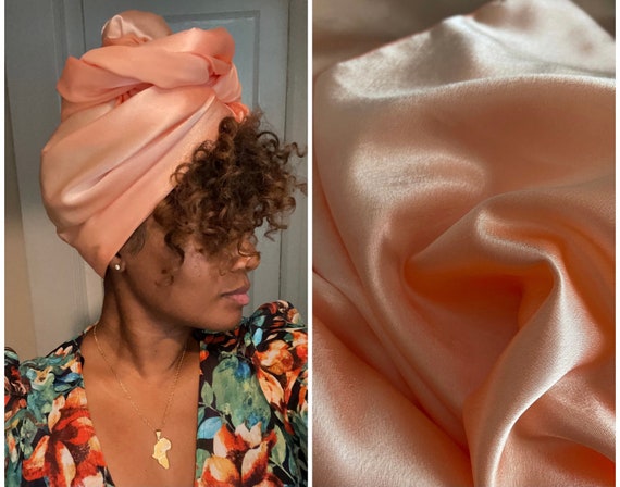The "Peach" Satin wrap