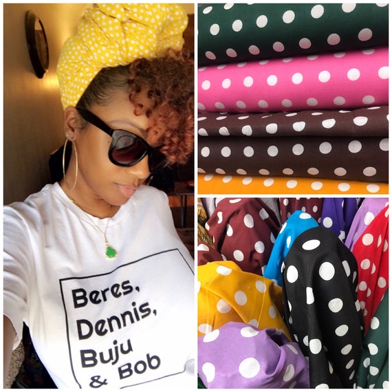 Head Wrap The “Polka Dot” hair wrap