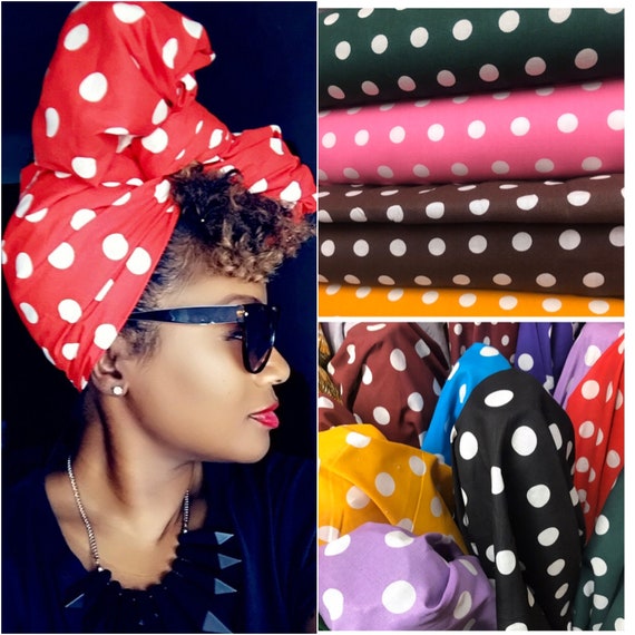 Head Wrap The “Polka Dot” hair wrap