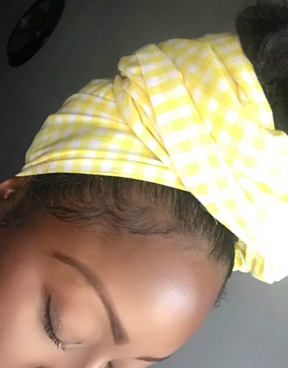 The "Yellow" Picnic hair wrap
