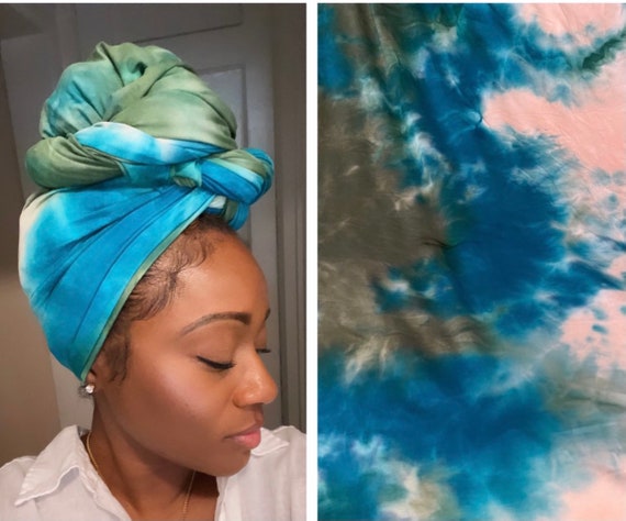 The “Stretchy” Ocean tie-dye wrap