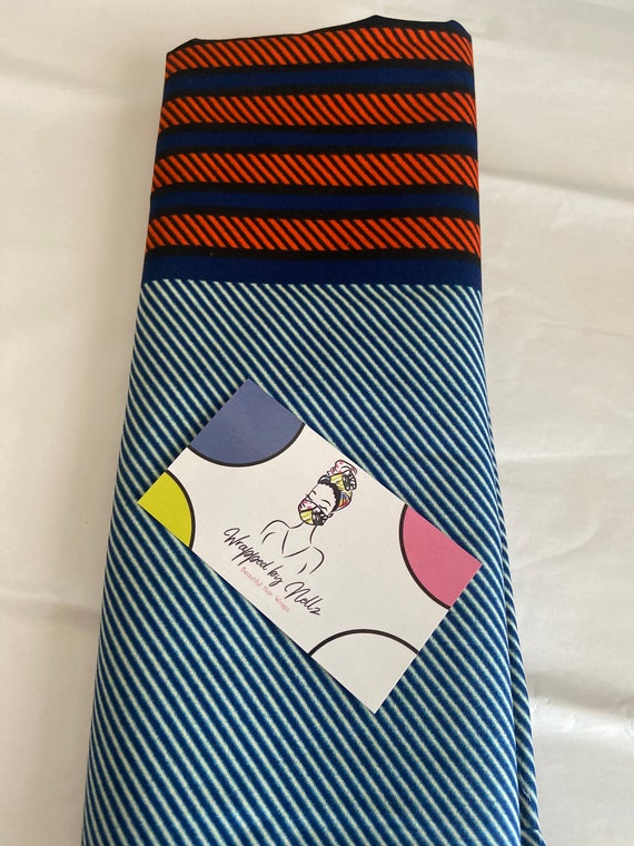 Striped Denim Wrap