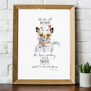 Fantastic Mr. Fox Print, Ash