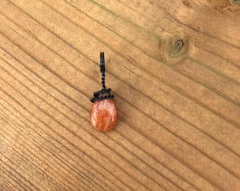 Indian Sunstone Wire Wrapped, Healing Gemstone, Summer Equinox