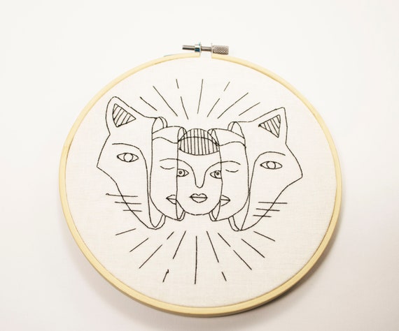 Tumblr Asthetische Stickerei Reifen Kunst Zimmer Dekor Gothic Etsy