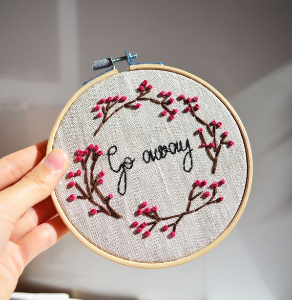 Floral bordado aro arte a mano bordado flor Tumblr estética - Etsy México Floral bordado aro arte a mano bordado flor Tumblr estética - Etsy México