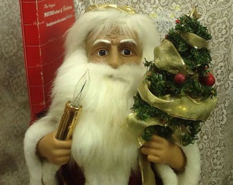 telco motionette santa father christmas doll animated lighted old world santa vintage 1988 - Animated Christmas Dolls telco motionette santa father christmas doll animated lighted old world santa vintage 1988 - Animated Christmas Dolls