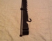 Fireplace Trammel 1800 39 s Wrought Iron Sawtooth Trammel Hook Primitive Rustic Farmhouse Decor