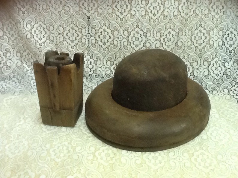 Wood Hat Molds Hat Forms & Stand Primitive Early 1800's Etsy