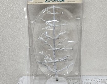 Lemax Frosted Tree Christmas Village Landscape MIP