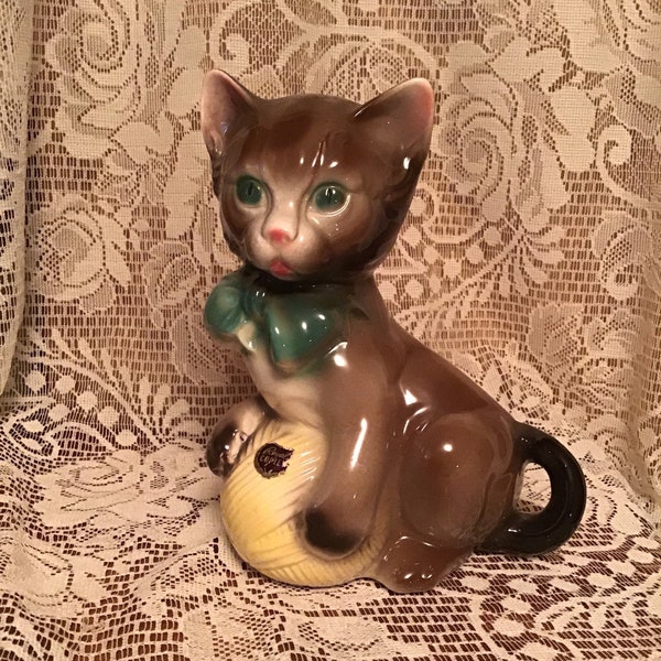 Royal Copley Cat Planter Antique Pottery Adorable Kitschy Kitten