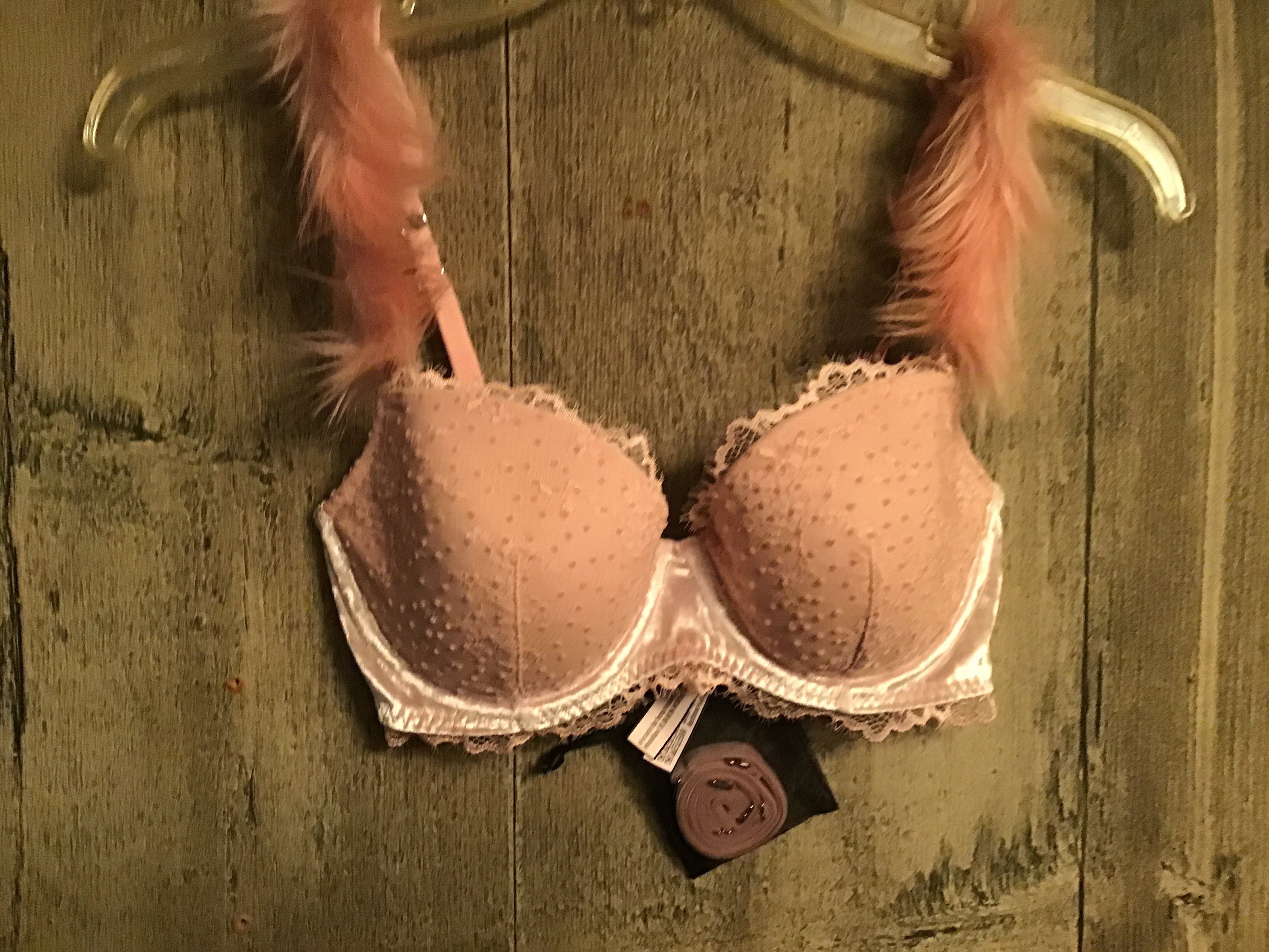 Victoria's Secret Bra 32D 32 D Lined Demi Pink SeXy V… - Gem