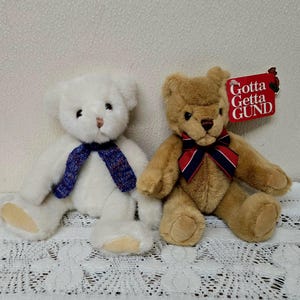 Gund Jointed Bears 1990&#39;s Toby Teddy Bear
