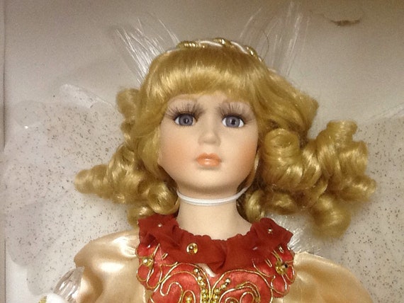 animated christmas angel doll