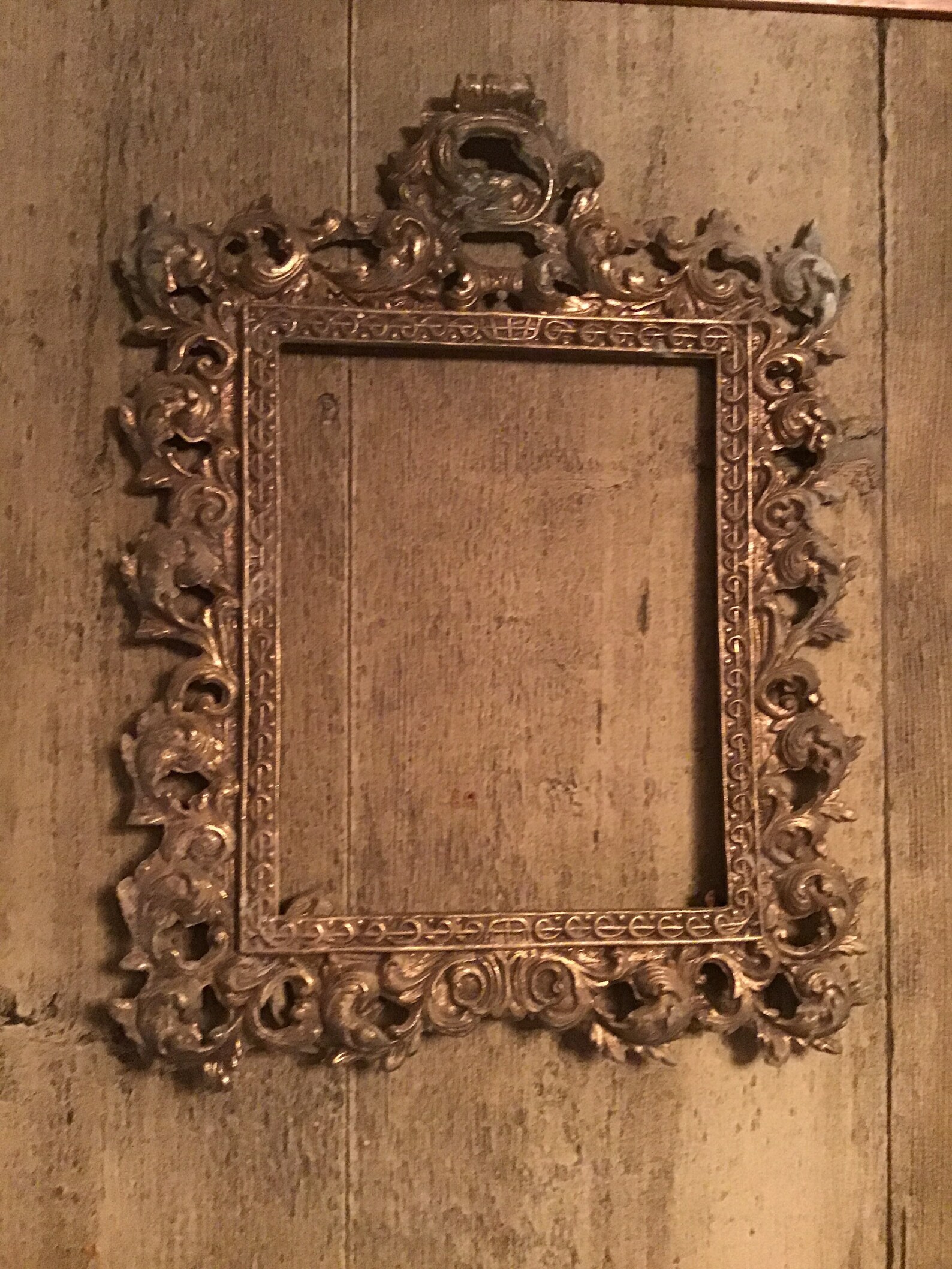 Antique Brass Frame Large Art Deco Circa | Etsy