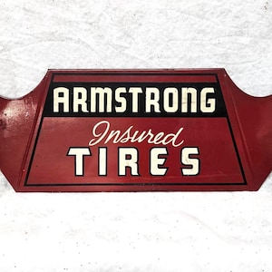Armstrong Tires Sign - Etsy