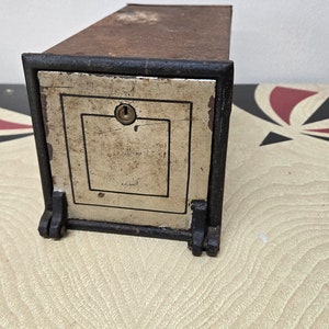 Antique Bank Safety Deposit Box Locked