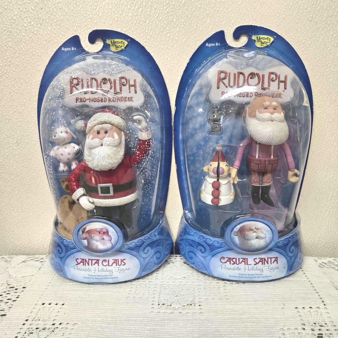 Rudolph Santa Poseable Action Figure Round 2 NIB Choice - Etsy