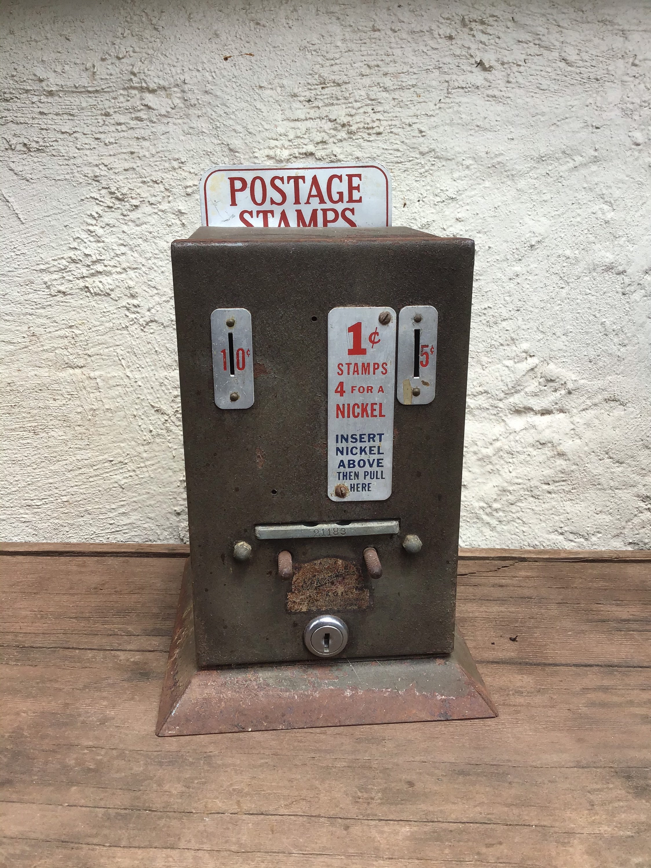 Schurmack Stamp Machine Antique Postage Vendor Etsy