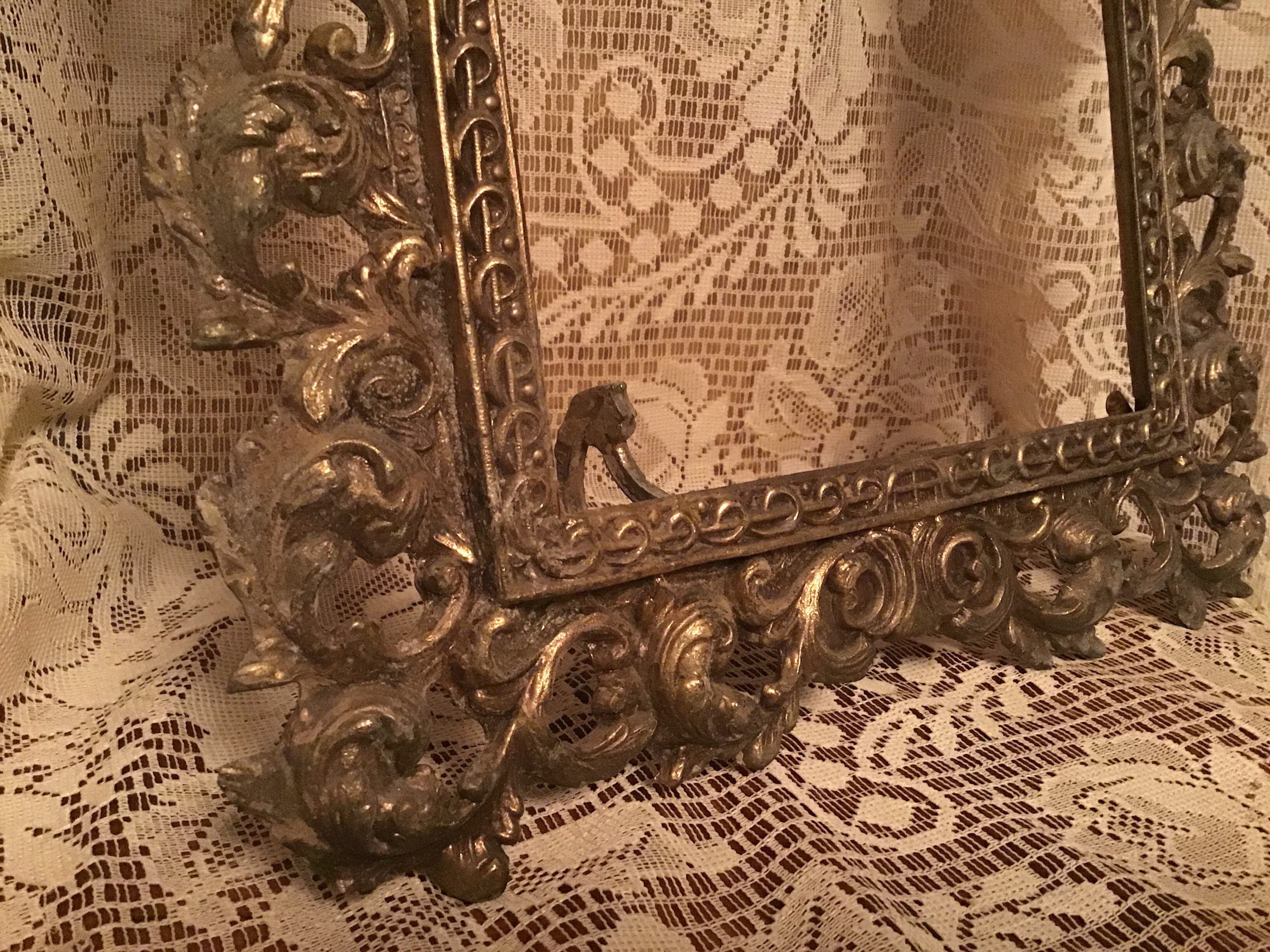 Antique Brass Frame Large Art Deco Circa Etsy