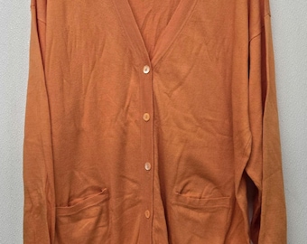 Gucci Cardigan Sweater Orange Women&#39;s Large