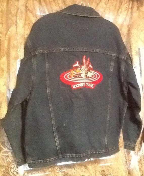 looney tunes jean jacket