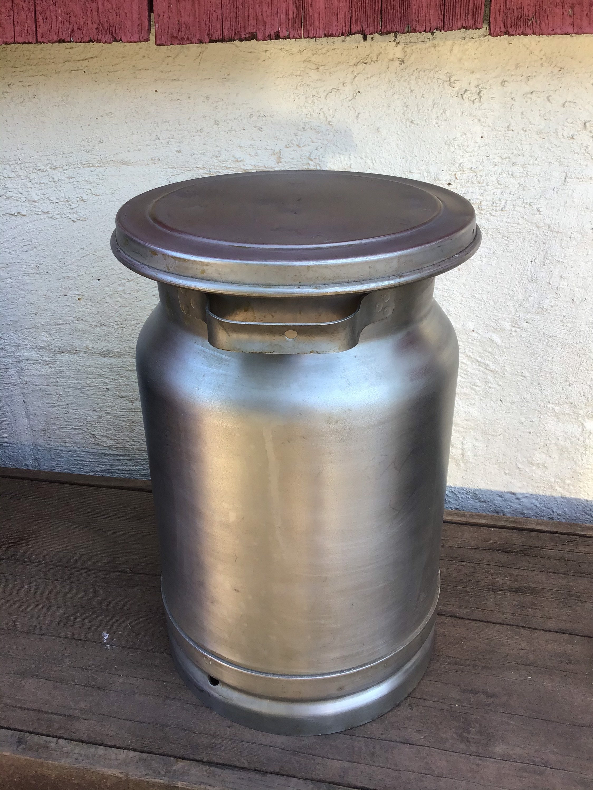 Stainless Milk Can 10 Quart Antique Farmhouse Decor Etsy