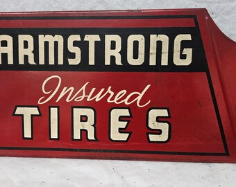ケ*ン様 ARMSTRONG TIRES アンティークサイン