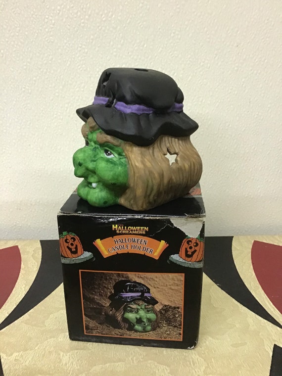 Witch Candle Holder Halloween Screamers 