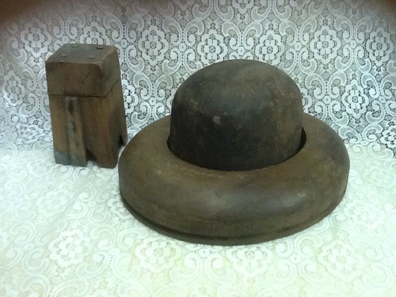 Primitive Wood Hat Molds Forms & Stand 1800's Millinery Etsy